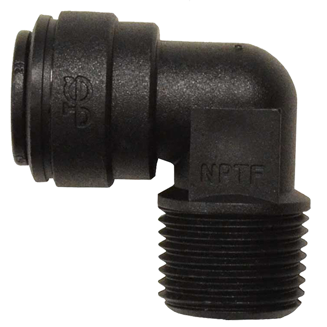 (image for) John Guest PP480821E Male Connector Elbow 1/4 QC x 1/8 MPT (10)